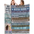 thumbnail image 1 of LHSHID Best Friends Gift Ideas Blanket Flannel Soft and Comfortable Anti static Bed Sofa Blanket 60x80in, 1 of 6