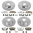 thumbnail image 3 of PowerStop Front and Rear Z26 Street Warrior Carbon-Fiber Ceramic Brake Pad and Drilled and Slotted Rotor Kit Fits: HONDA Select Models K2743-26, 3 of 9