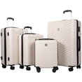 thumbnail image 4 of Travelhouse 4 Piece Hardshell Luggage Set Hardside Lightweight Suitcase with TSA Lock Spinner Wheels.(White), 4 of 8