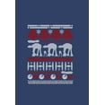 thumbnail image 2 of Boy's Star Wars Ugly Christmas Sweater  Pull Over Hoodie Navy Blue Heather Medium, 2 of 4