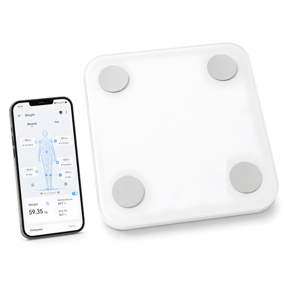DAYBETTER Body Fat Scales, Bluetooth Scale for Body Weight with Fitness App,19 Body Metrics including BMI, Body Fat and so on, Large LED Display,for Bathroom and Beyond.