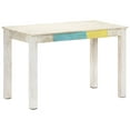 thumbnail image 1 of vidaXL Dining Table White 120x60x76 cm Solid Mango Wood, 1 of 4