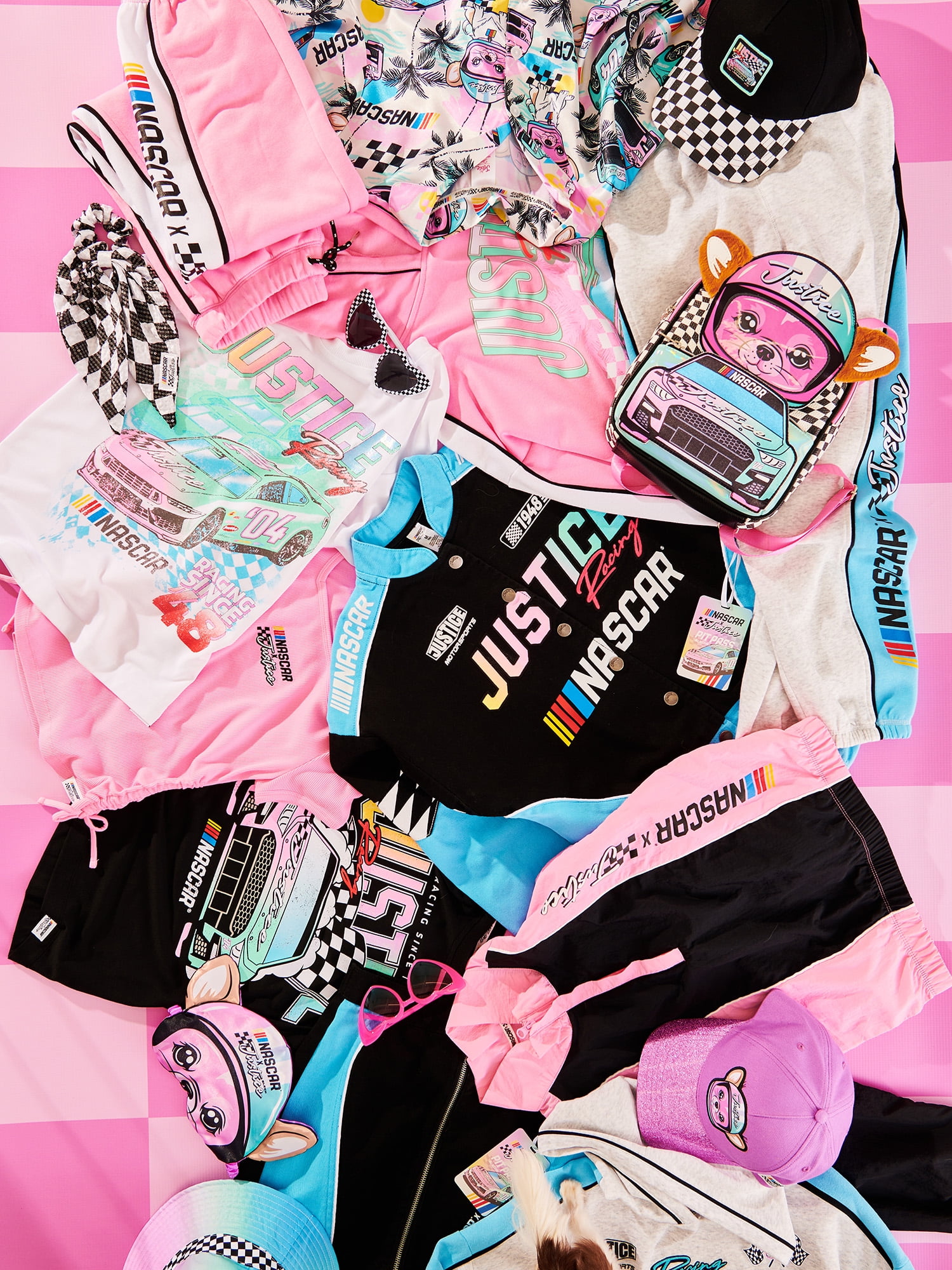 Justice Girl's NASCAR X Justice Collab Denim Short, Sizes XS - XLP, Slim & Plus
