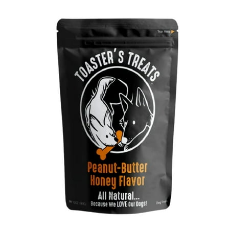UPC: 0850035434017 | Toasters Treats Peanut-Butter Honey Flavor Crunchy Dog Treats 12 oz. Bag