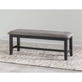 thumbnail image 2 of HFO Ansel 19.5" Transitional Fabric Upholstered/Wood Bench in Black, 2 of 7