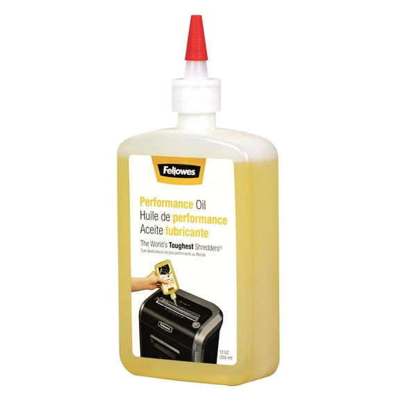 Fellowes Powershred Shredder Oil / Lubricant – 12 Oz. Bottle
