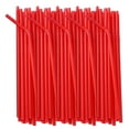 thumbnail image 2 of 100 Pcs 10'' Straws, Bendable Drinking Straws, Flexible Straws Drinking Plastic Disposable, Colored Plastic Straws, Extra Long Food Grade Straws Disposable for Juice Beverage Drinks Home Use, Red, 2 of 8