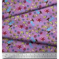 thumbnail image 3 of Soimoi Moss Georgette Fabric Fish,Mermaid & Starfish Ocean Fabric Prints by Yard 42 Inch Wide, 3 of 3
