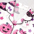 thumbnail image 5 of HAYIMI Women's Fall Holiday Pajama Set Short Sleeve Button Front Shirt and Elastic Waist Shorts Pumpkin Printed Nightwear Comfort Homewear, 5 of 9