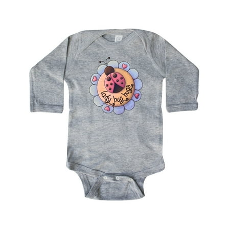 

Inktastic Ladybug Hugs with Flower Gift Baby Boy Long Sleeve Bodysuit