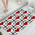 thumbnail image 3 of Tapis de Porte d'Entrée Intérieur de la Saint-Valentin Antidérapant pour Entrée Rouge 24”x18”, 3 of 5