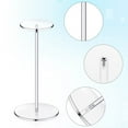 2-Pack Transparent Acrylic Hat Display Stand, Round Base Wig and ...