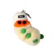 thumbnail image 1 of LLavero de gusano de pulgada, colgante de oruga de pareja de peluche, adorno de dibujos animados bonitos, accesorios, regalo, bola femenina Ropa, zapatos y accesorios Miscelánea Amarillo Crema Qarigey AP014156-08, 1 of 6
