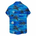 thumbnail image 7 of XUNKUSGA Men's Shirts Summer Fashion Hawaiian Button Down Shirts for Men Soft Casual Short Sleeve Beach Dress Shirts with Pockets for Lounging S-4XL Blue, 7 of 7