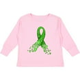 thumbnail image 3 of Inktastic Mental Health Awareness Ribbon with Green Hearts Boys or Girls Long Sleeve Toddler T-Shirt, 3 of 5