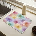 thumbnail image 5 of Dish Drying Mat Absorbent Dish Drainer Kitchen Counter 19.7x15.7inch Dish Drying Pad for Countertops Sinks Draining Racks Tie-dye Daisies, 5 of 9