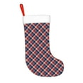 thumbnail image 2 of Disketp Red Blue Checked Christmas Stockings, Xmas Stocking for Family Holiday Season Décor, Personalized Holiday Indoor Decorations, 2 of 7