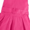 thumbnail image 7 of EnJoCho Girls Summer Denim Dress Sleeveless Button Down Collared Jean Dresses Y2K Pleated A Line Dress with Belt Toddler Maxi Dress Summer, 7 of 7