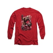 DC Comics Aquaman New 52 Adult Long Sleeve T-Shirt Tee