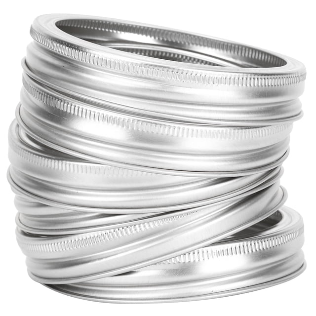Compact Split-Type , Regular Sealing Solid , Round Shape Kitchen Supplies For Mason Jar With Regular Mouth/Wide Mouth Restaurant Home Silver 86mm