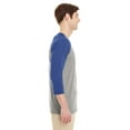 thumbnail image 4 of Jerzees Adult 4.5 oz. TRI-BLEND Baseball Raglan - 601RR, 4 of 4