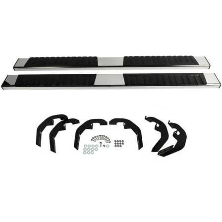 CCIYU Running Boards Compatible with 2019-2023 For Chevrolet Silverado 1500,2022 For Chevrolet Silverado 1500 LTD Rocker Slider Side Steps and stainless steel Black Nerf Bars