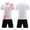 White, variant on Lumosvexa Boys Outfit Sets 2 Piece, Graphic T-Shirt and Shorts Kids Summer Football Activewear White 10-12