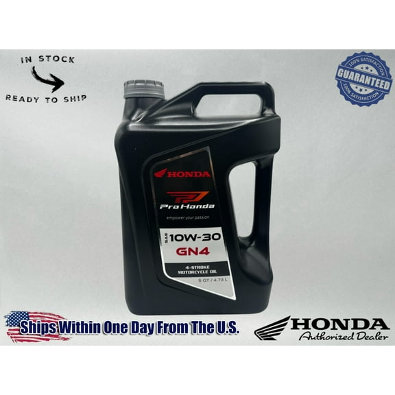 Honda Genuine OEM Authentic Standard GN4 10W-30 5 Quart Jug 08232-M99-K8JA1