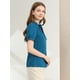 thumbnail image 4 of Top Elegante De BluDe ManCorDe OficiDe Las Camisas Del Cuello De PajariDe Las Mujeres Azul eléctrico S, 4 of 6