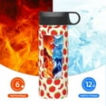 thumbnail image 6 of Fuzoiu Tomatoes And Chili Print 18oz Insulated Sports Kettle, Outdoor Sport Gym Stainless Steel Water Bottle With Straw Lid, 6 of 8