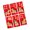 TJ2541, variant on 6pcs Glitterings New Year Red Envelopes Embellished With Golden Foils Pattern For Gifting Tradition