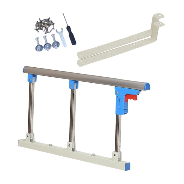 Barandillas de cama para adultos mayores. Seguridad para camas tamaño king, queen, matrimoniales e individuales. Bastón anticaídas plegable con asa de 67 cm x 35 cm