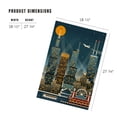 thumbnail image 2 of Lantern Press 1000 Piece Jigsaw Puzzle, Chicago Illinois, Retro Skyline (no text), 2 of 5