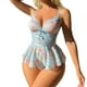 thumbnail image 1 of Gibobby Lenceria mujer sexy Conjunto de Lencería de Malla, Conjunto de Lencería Elegante para Dama para Noche de Bodas(Blanco, XG), 1 of 5