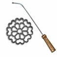 thumbnail image 2 of KitchenSupply 7740 Spanish Rosette Iron Set with Handle, 4.5 x 0.75 Inch (Spanish), 2 of 3