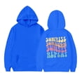 thumbnail image 7 of Bainana Kids Girls' Hoodies Letter Print Long Sleeve Hooded Sweatshirts Comfort Fit Child School Play Tops Clothes Blue Size 2-3 Years, 7 of 7