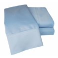 thumbnail image 1 of Jeu de Draps Solides en Coton Riche de 1000 Fils Très Grand-Light Blue, 1 of 1