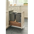 thumbnail image 6 of Rev-A-Shelf Double 50 Qt Walnut Waste Container Trash Can, 6 of 6
