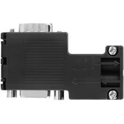 Washinglee Profibus DP Bus Connector for Siemens 6ES7972-0BB12-0XA0 Replacement, 90 Degree, with PG Port, Black. (90°+