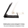 thumbnail image 3 of Universal 3D HD Mobile Phone Screen Magnifier, Foldable Projector Stand for Enhanced Visual Experience, Enlarger for Movies, Videos, & Games, Portable Desktop Holder, Black/White, 3 of 8