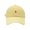 Yellow, variant on Cotton Baseball Cap Adjustable Strap Embroidered Eyelets and Packable Carry Design for Commute Camping Fishing Sport Activity Use