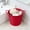 C, variant on Organization Storage Clearance Sale! Iron Pen Double Ear Small Bucket Flowerpot Desktop Storage Study Desk Decoration Mini Iron Bucket