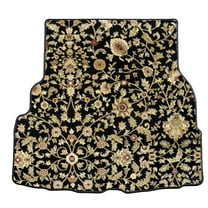 GGBAILEY Mercedes-Benz S-Class (Sedan) Black Oriental Car Mats, Custom Fit for 2014, 2015, 2016, 2017, 2018, 2019, 2020 - Medium Trunk / Cargo Carpet Car Mat