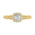 thumbnail image 3 of 3/4 Carat Cushion cut Diamond Engagement Ring in 10K Yellow Gold - IGI Certified (Ring Size 5.25), 3 of 7