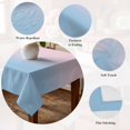 thumbnail image 5 of Pink Blue Ombre Table Cloth Waterproof Tablecloths, Pink Gradient Color Modern Abstract Art Tablecloth Dining Table Cover for Kitchen Party Tabletop Outdoor, Rectangle Tablecloth 54x108 Inch, 5 of 9