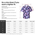 thumbnail image 5 of Rateoe crystal Skull flower Pattern Men’s Hawaiian Shirt – Short Sleeve Button-Down Tropical Beach Shirt, Lightweight & Breathable Casual Aloha Shirt with Pocket,, 5 of 7