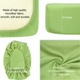 thumbnail image 2 of 2 Pack Microfiber Easy Care Fitted Crib Sheet, Ultra Soft and Cozy Toddler Sheet for Baby Boys and Girls, Sage Green, 28" x 52", 2 of 5