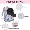 thumbnail image 2 of Fashion Butterfly Print Vintage Backpack – Large Capacity Travel Backpack with Durable Oxford Material and Anti-theft Multifunctional Design for School, Gym, and Campus Commuting, 2 of 4