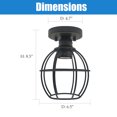 thumbnail image 6 of MingBright 9W 2 Pack Semi Flush Mount Ceiling Light Porch Pendan Lamp Fixtures, 4000K Natural White, With E26 Base Socket, Perfect For Entry, Kitchen, Bathroom, Living Rooms, Dining Rooms, Corridors, 6 of 7