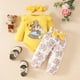 thumbnail image 2 of Odeerbi 0-18 Meses Conjunto Canastilla Niña Oso Lazo Manga Larga Sudadera Larga Cinta Tres Piezas, 2 of 9